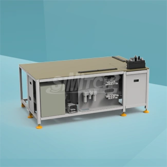 Wind valve corner code riveting workstation