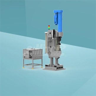 Single-stage riveting equipment for rear floor