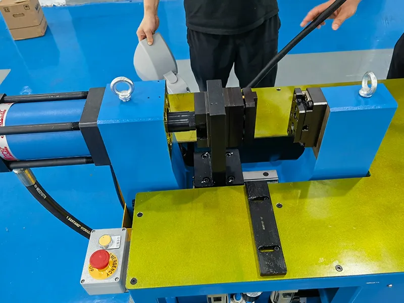 Air valve frame clinching platform