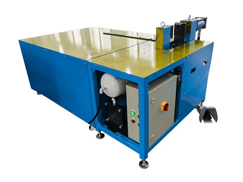 Air valve frame clinching platform