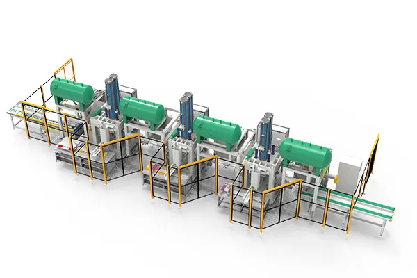 HVAC back panel automated riveting line